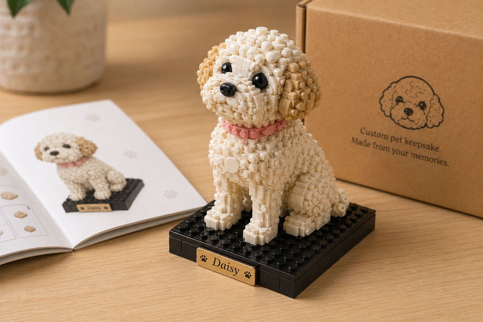 Daisy custom brick pet preview